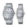 Casio Silver Stainless Steel Couple W...