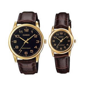 Casio MTP/LTP-V001GL-1B Brown Leather...
