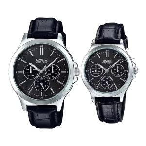Casio MTP/LTP-V300L-1A Black Leather ...